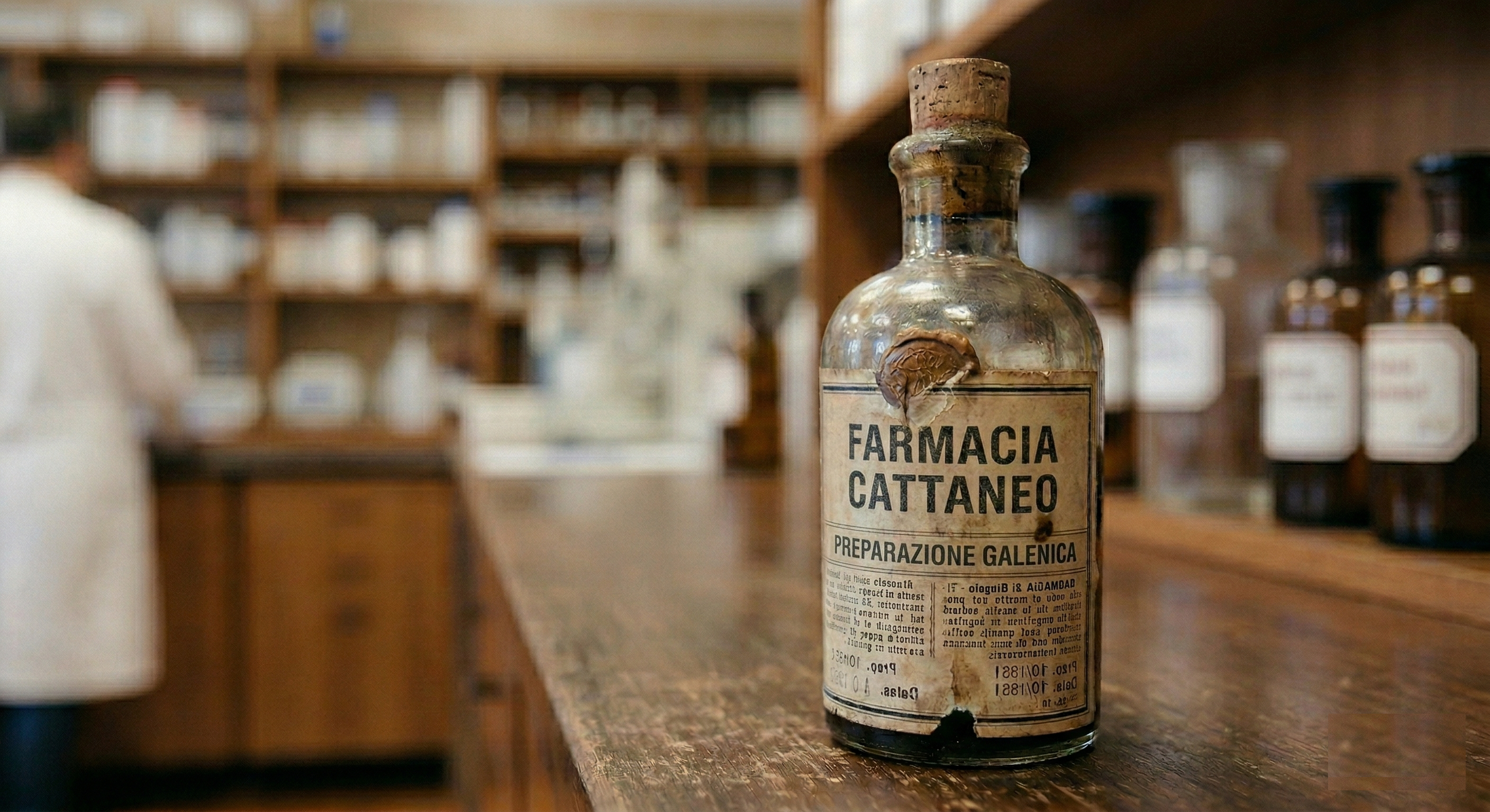 Illustrazione laboratorio galenico