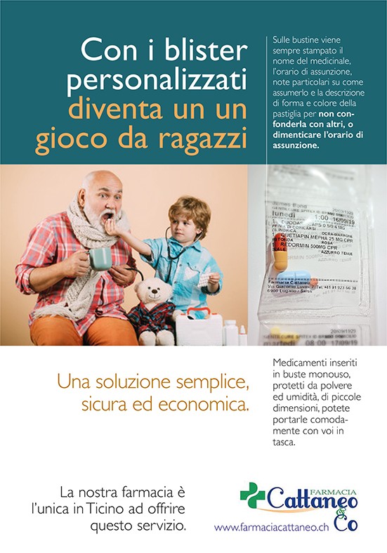 Servizio Robot Blistering per gestione farmaci settimanali